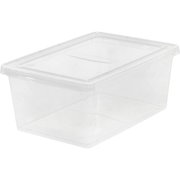 Iris Storage Box, Clear, 17.5" L, 12" W, 7" H, 4.25 gal Volume Capacity IRS200410